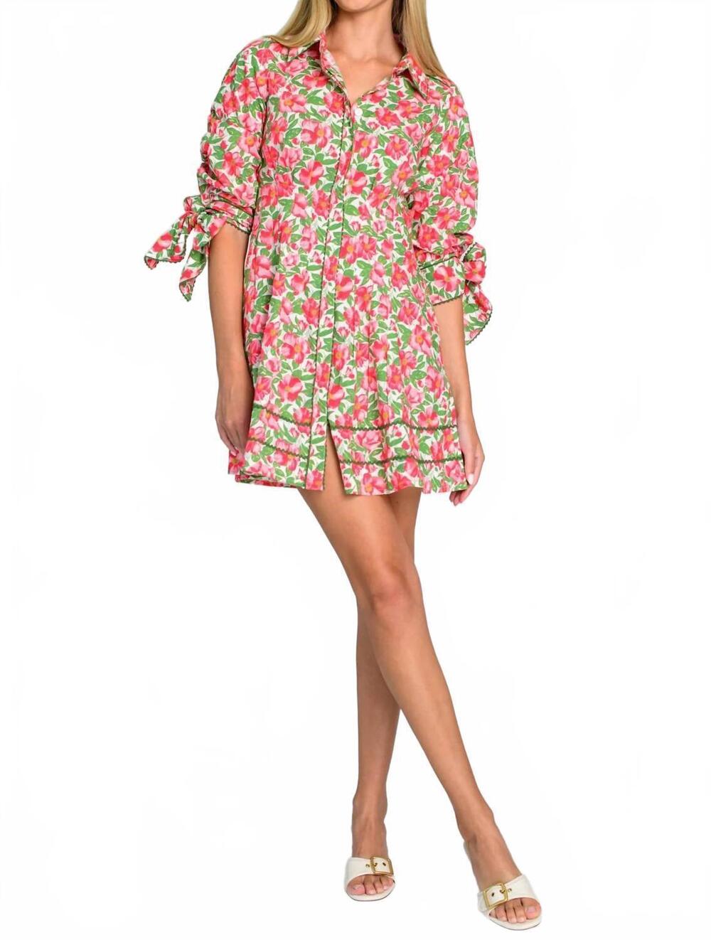 NEW ELIZABETH JAMES THE LABEL cameron mini dress in pretty in pinks